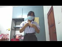 คลิปหลุดไทยเย็ดหีเด็กนักเรียนมัธยมปลายน้องเเว่นสาวขี้เงี่ยนขึ้นควยแฟนขย่มคาชุดหีฟิตแน่นควยหีใหญ่มากน