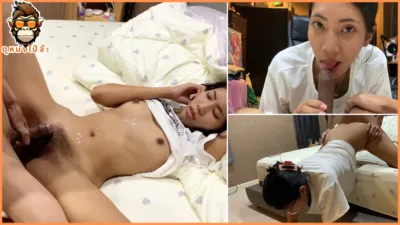 แฟนสาวน่ารัก อยากโดนเย็ด อ้อนควยแต่เช้าเลยจับกระเด้าหีกระแทกให้แอ่นหีรับสุดจัด เงี่ยนจริงๆ ร่านควยแบ